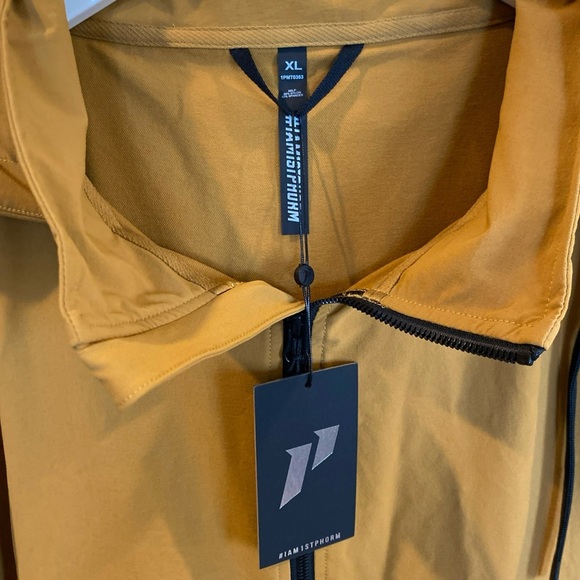 1st Phorm Pullover Jacket 1/4 Zip NWT Mens Xl Mustard Color Outdoor - Picture 2 of 8